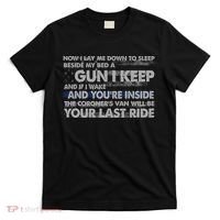 Now I Lay Me Down To Sleep Beside My Bed A Gun I Keep T-Shirt thumb 0
