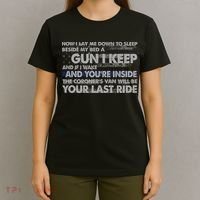 Now I Lay Me Down To Sleep Beside My Bed A Gun I Keep T-Shirt thumb 4