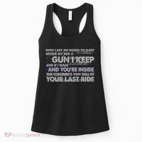 Now I Lay Me Down To Sleep Beside My Bed A Gun I Keep Women's Tank Top thumb 0