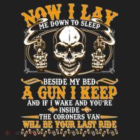 Now I Lay Me Down To Sleep Gun Skull Women's Sweatshirt thumb 2
