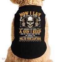 Now I Lay Me Down To Sleep Gun Skull Doggie Tank thumb 0