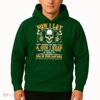 Now I Lay Me Down To Sleep Gun Skull Hoodie thumb 2