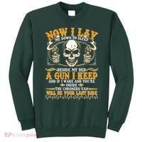 Now I Lay Me Down To Sleep Gun Skull Sweatshirt thumb 0