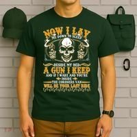 Now I Lay Me Down To Sleep Gun Skull T-Shirt thumb 6