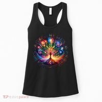 Nature Is My Religion The Earth Is My Church Mandala Tree Women's Tank Top thumb 0
