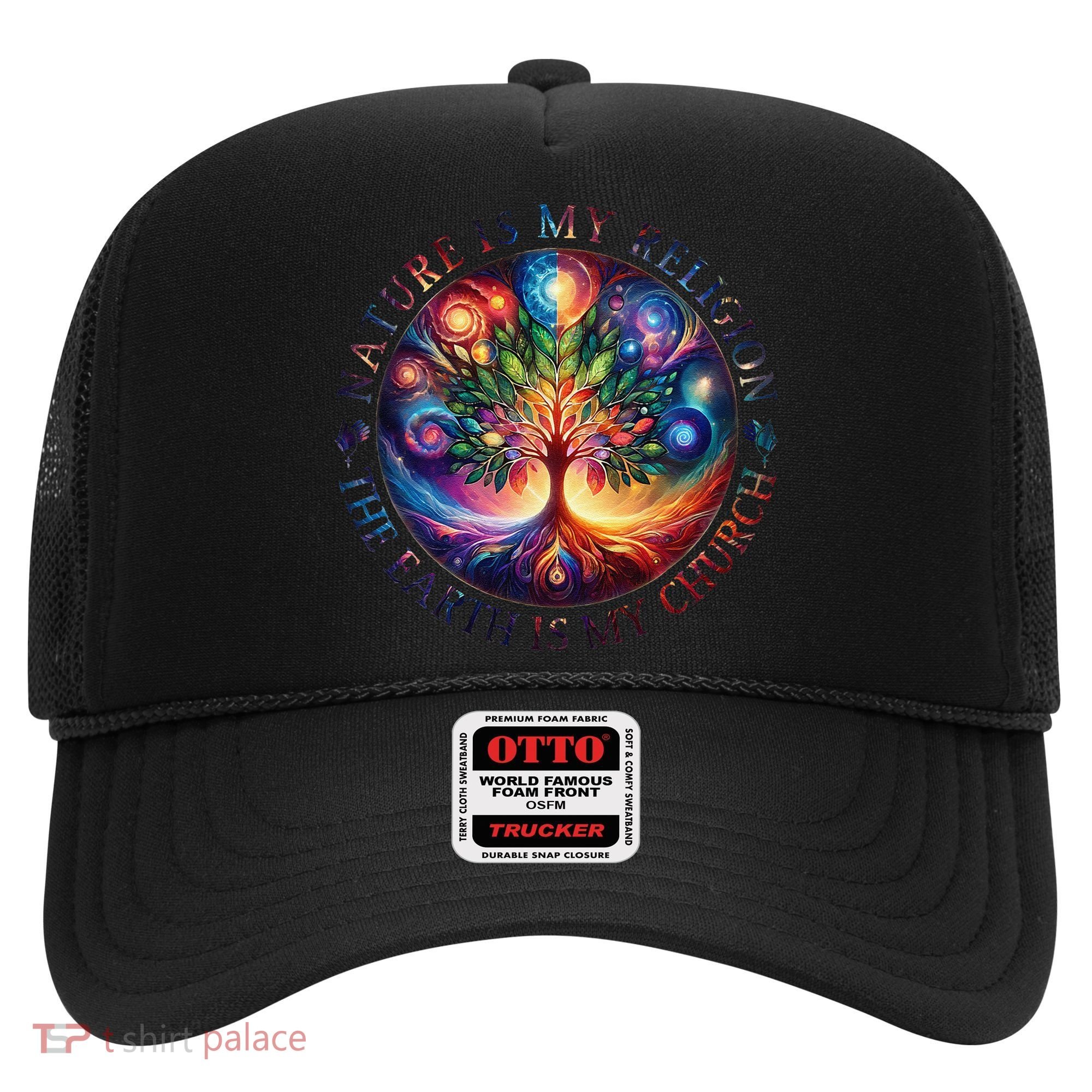 Nature Is My Religion The Earth Is My Church Mandala Tree Hat
