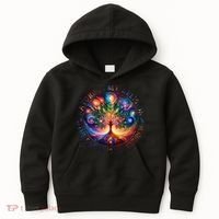 Nature Is My Religion The Earth Is My Church Mandala Tree Kids Hoodie thumb 0