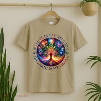 Nature Is My Religion The Earth Is My Church Mandala Tree T-Shirt thumb 2