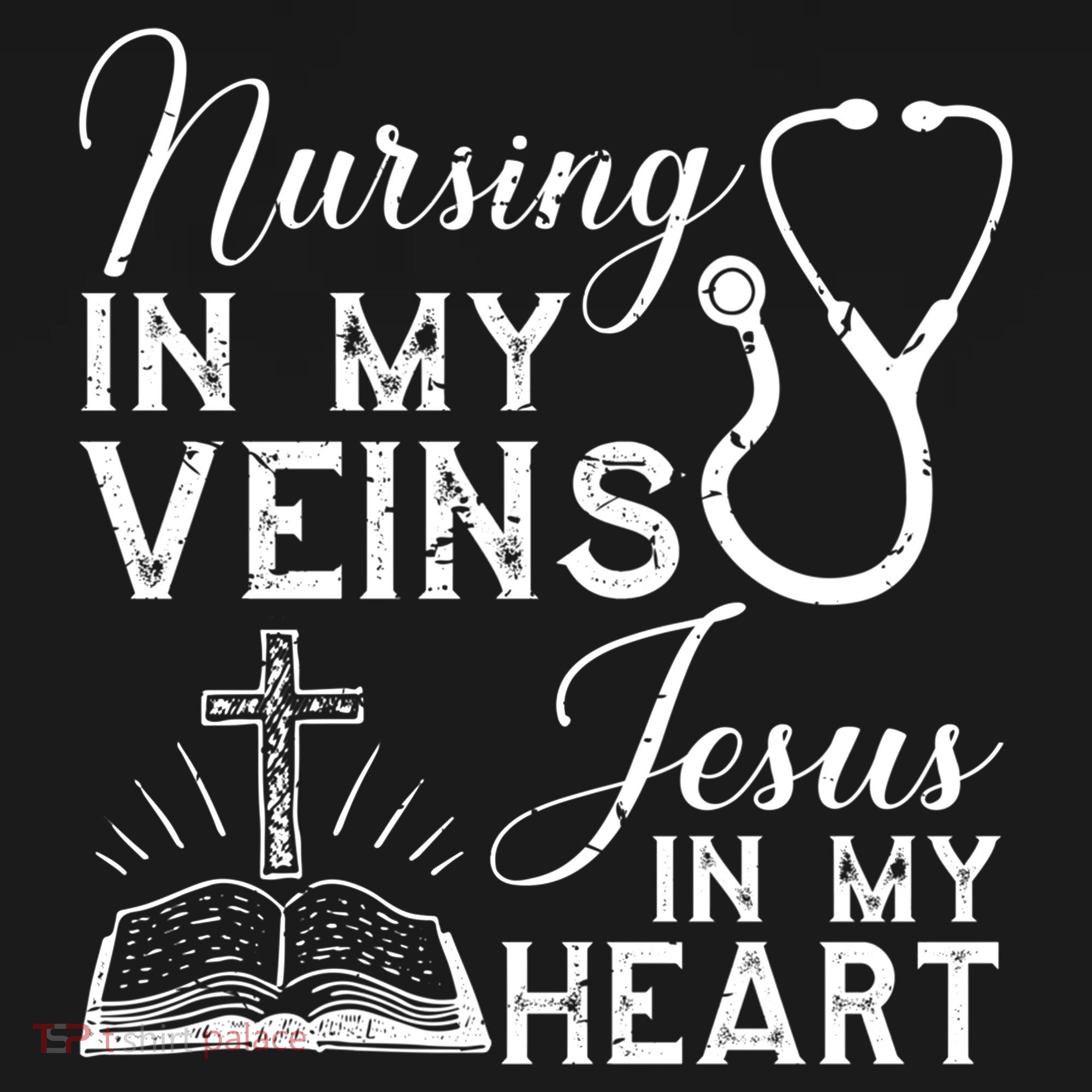 Nursing In My Veins Jesus In My Heart Nurse Gift Women's Hoodie
