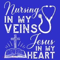Nursing In My Veins Jesus In My Heart Nurse Gift Women's Tank Top thumb 5