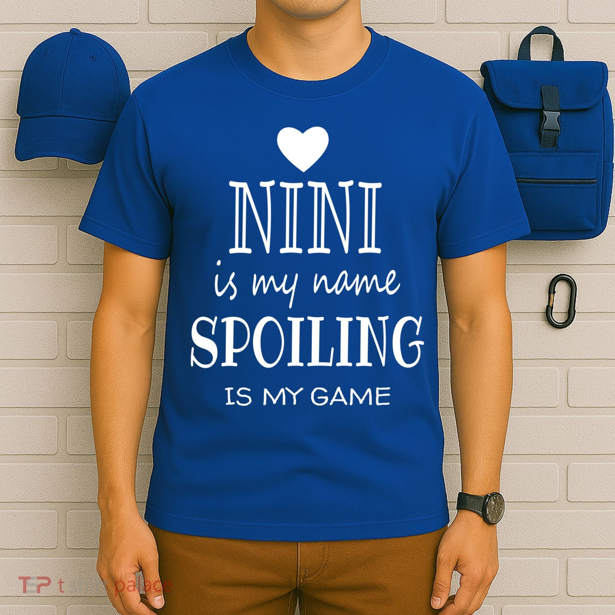 Nini Is My Name Funny Nini Graphic Funny Gift For Nini Grandma Gift T-Shirt