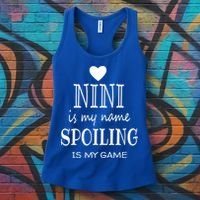 Nini Is My Name Funny Nini Graphic Funny Gift For Nini Grandma Gift Women's Tank Top thumb 3