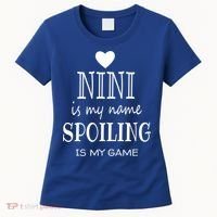 Nini Is My Name Funny Nini Graphic Funny Gift For Nini Grandma Gift Women's T-Shirt thumb 0
