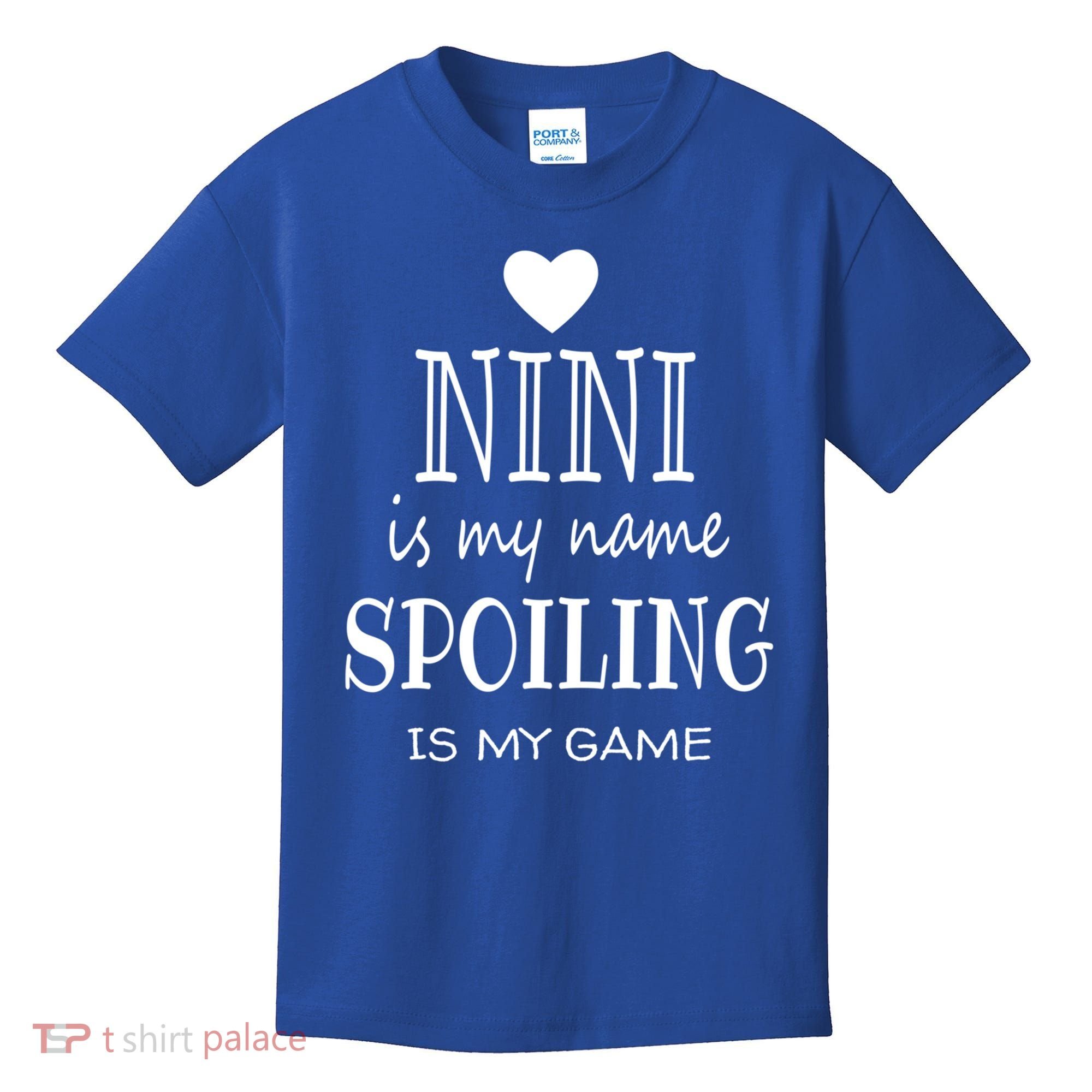Nini Is My Name Funny Nini Graphic Funny Gift For Nini Grandma Gift Kids T-Shirt