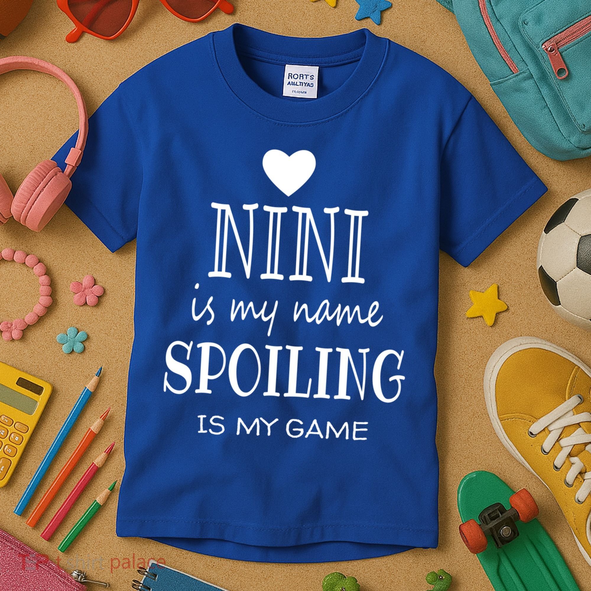 Nini Is My Name Funny Nini Graphic Funny Gift For Nini Grandma Gift Kids T-Shirt