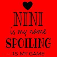 Nini Is My Name Funny Nini Graphic Funny Gift For Nini Grandma Gift Santa Hat thumb 1