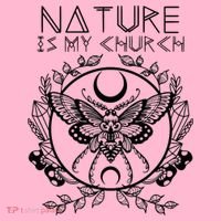Nature Is My Church Moon Moth Witchcraft Wiccan Witch Coaster thumb 2