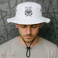 Nature Is My Church Moon Moth Witchcraft Wiccan Witch Bucket Hat thumb 2