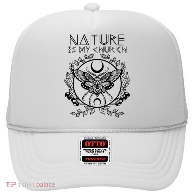 Nature Is My Church Moon Moth Witchcraft Wiccan Witch Hat
