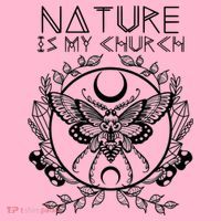 Nature Is My Church Moon Moth Witchcraft Wiccan Witch Coaster thumb 2