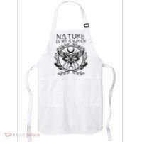 Nature Is My Church Moon Moth Witchcraft Wiccan Witch Apron thumb 0