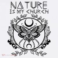 Nature Is My Church Moon Moth Witchcraft Wiccan Witch Apron thumb 3