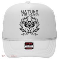 Nature Is My Church Moon Moth Witchcraft Wiccan Witch Hat thumb 0