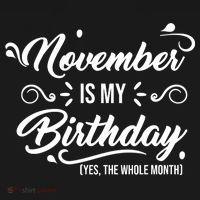 November Is My Birthday Yes The Whole Month Birthday Ornament thumb 1
