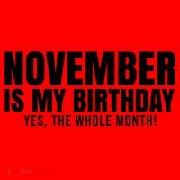 November Is My Birthday Yes The Whole Month Santa Hat thumb 1