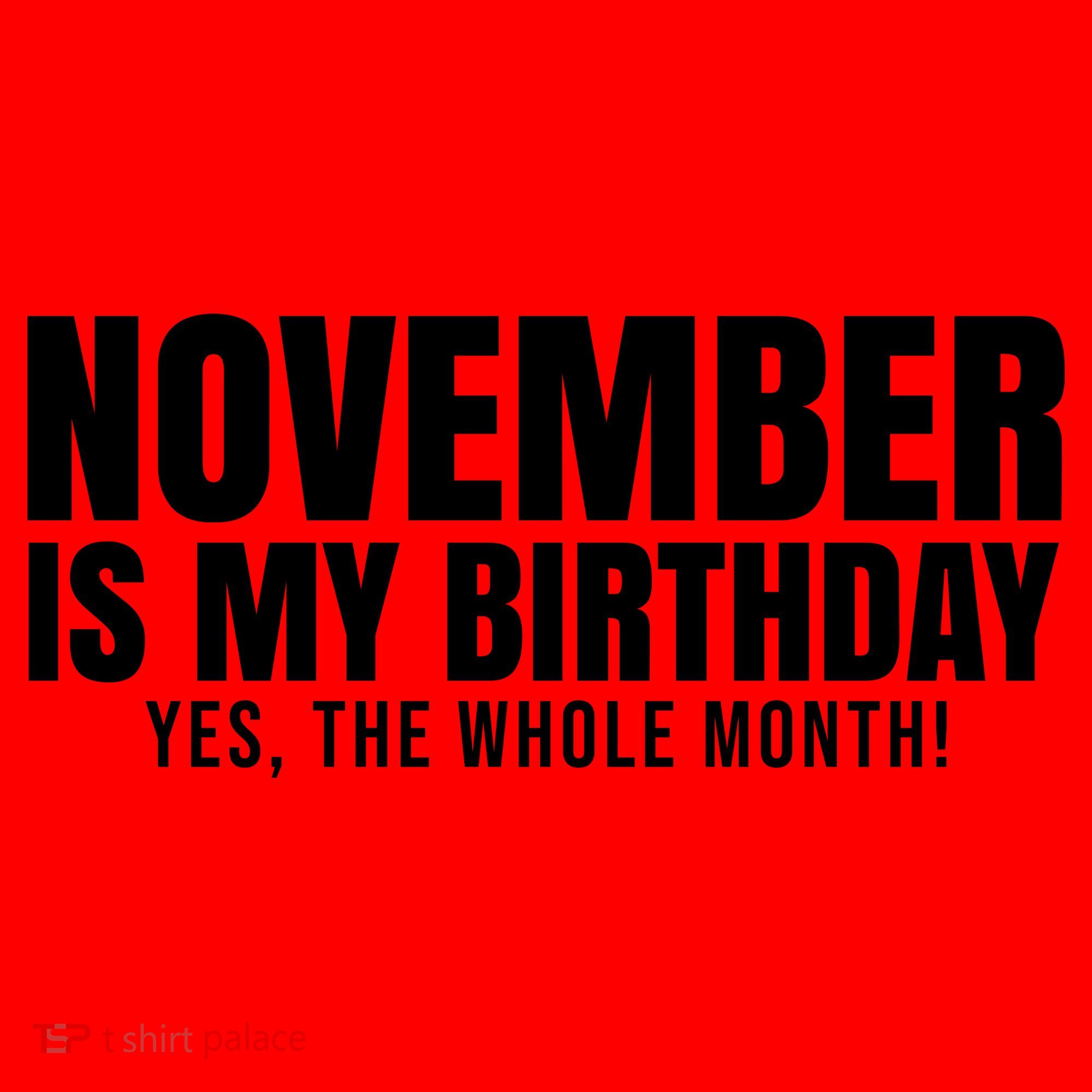 November Is My Birthday Yes The Whole Month Santa Hat