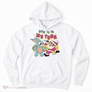 Now It's My Turn Funny Holiday Easter Bunny Santa Hoodie