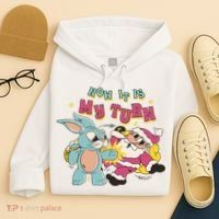 Now It's My Turn Funny Holiday Easter Bunny Santa Hoodie thumb 4