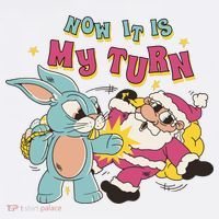 Now It's My Turn Funny Holiday Easter Bunny Santa T-Shirt thumb 7