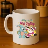 Now It's My Turn Funny Holiday Easter Bunny Santa Coffee Mug thumb 4