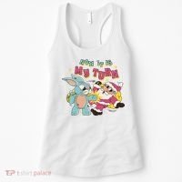 Now It's My Turn Funny Holiday Easter Bunny Santa Women's Tank Top thumb 0