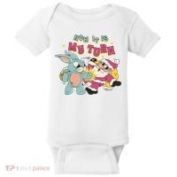 Now It's My Turn Funny Holiday Easter Bunny Santa Baby Bodysuit thumb 0