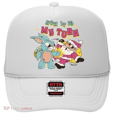 Now It's My Turn Funny Holiday Easter Bunny Santa Hat