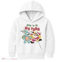 Now It's My Turn Funny Holiday Easter Bunny Santa Kids Hoodie thumb 0