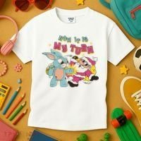 Now It's My Turn Funny Holiday Easter Bunny Santa Kids T-Shirt thumb 3