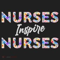 Nurses Inspire Nurses Funny Floral Nurse Quote Gift Women's Sweatshirt thumb 2