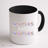 Nurses Inspire Nurses Funny Floral Nurse Quote Gift Coffee Mug thumb 1