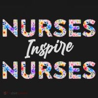 Nurses Inspire Nurses Funny Floral Nurse Quote Gift Ornament thumb 1
