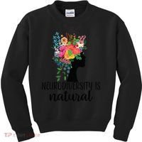 Neurodiversity Is Natural Autism Neurodivergent Kids Sweatshirt thumb 0