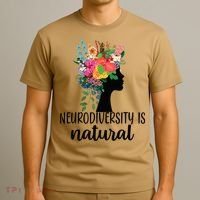Neurodiversity Is Natural Autism Neurodivergent T-Shirt thumb 3