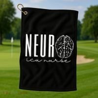 Neuro Icu Nurse Neurology Intensive Care Unit Funny Gift Cool Gift Golf Towel thumb 1