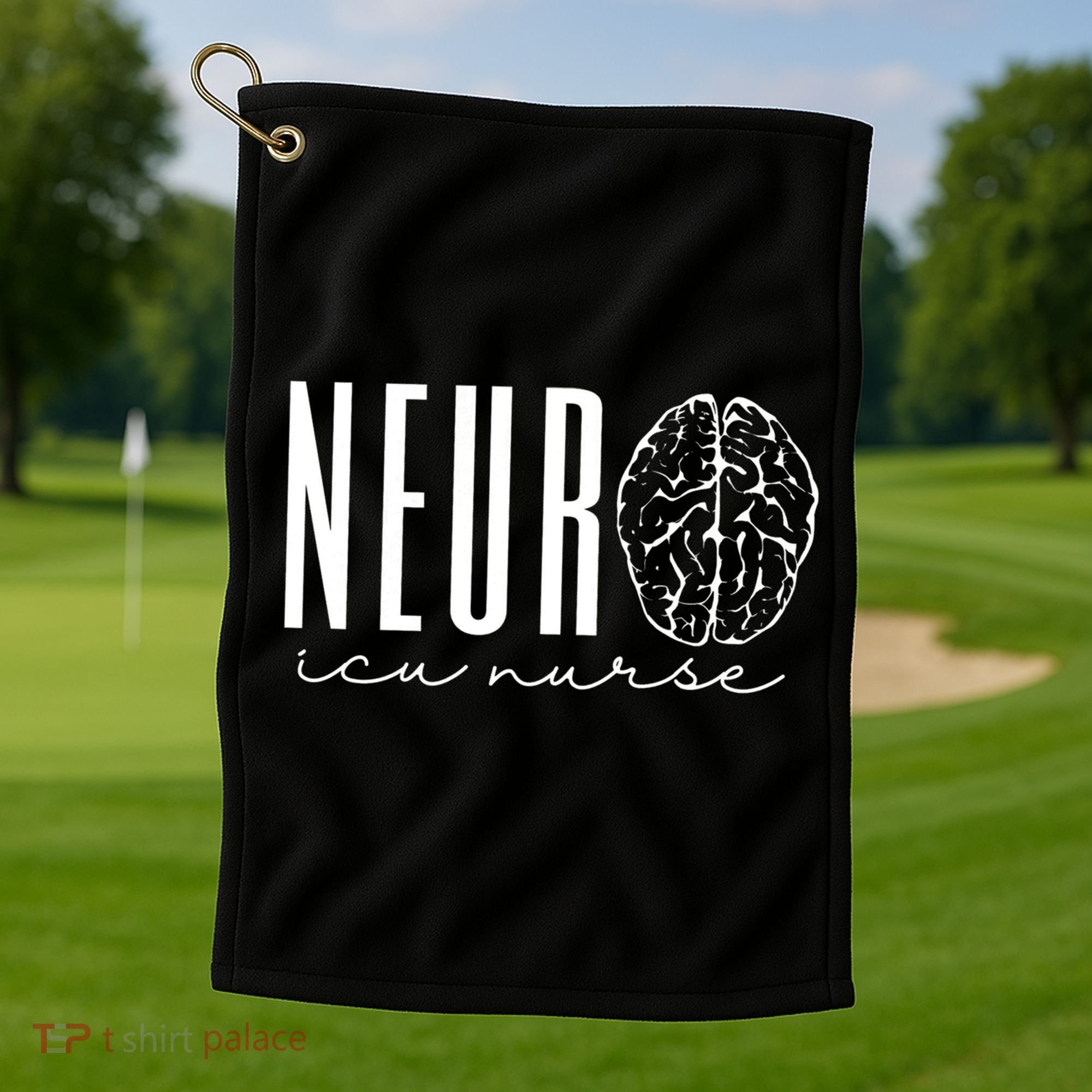 Neuro Icu Nurse Neurology Intensive Care Unit Funny Gift Cool Gift Golf Towel