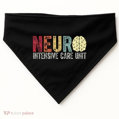 Neuro Icu Nurse Brain Nursing Intensive Care Unit Rn USA-Made Doggie Bandana