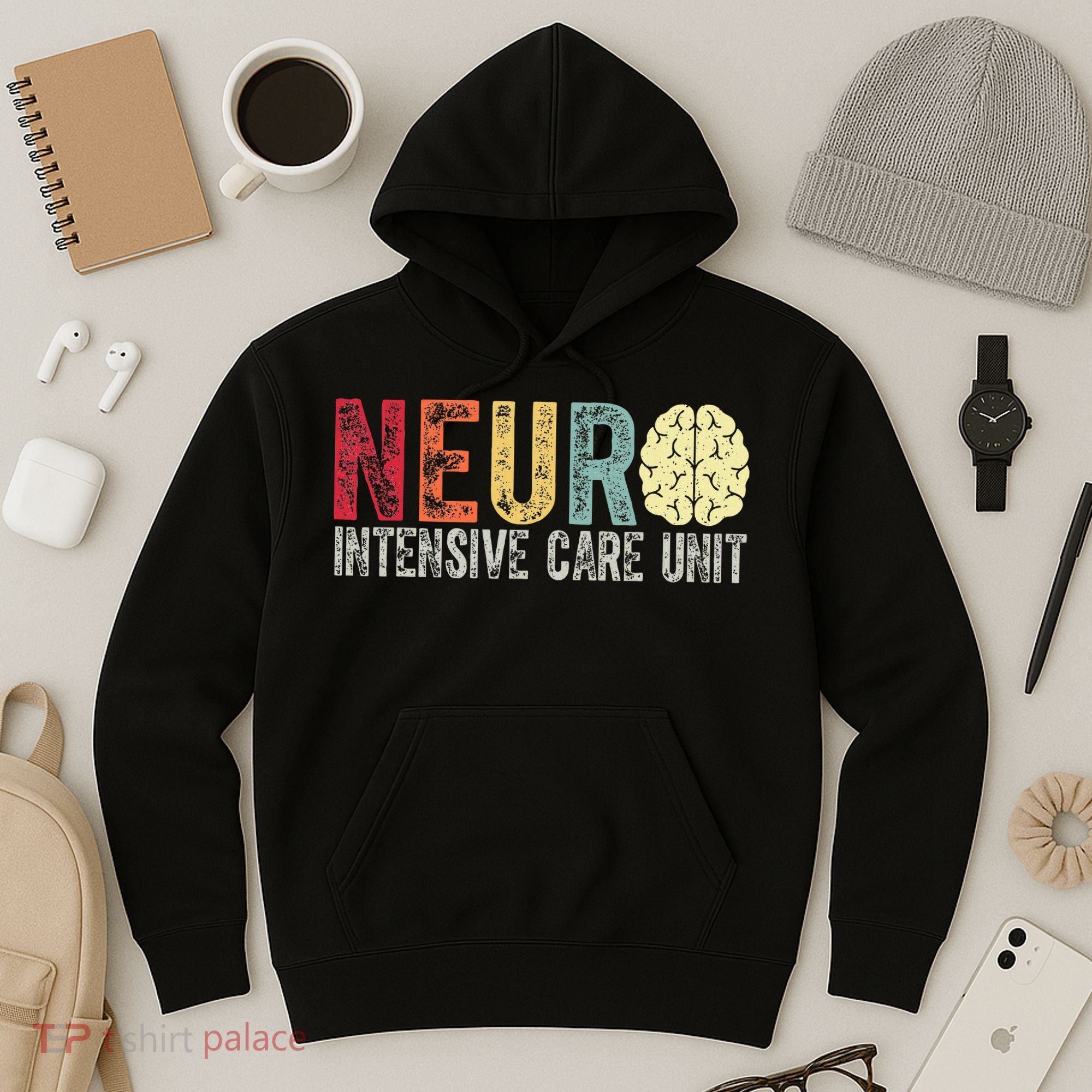 Neuro Icu Nurse Brain Nursing Intensive Care Unit Rn Hoodie