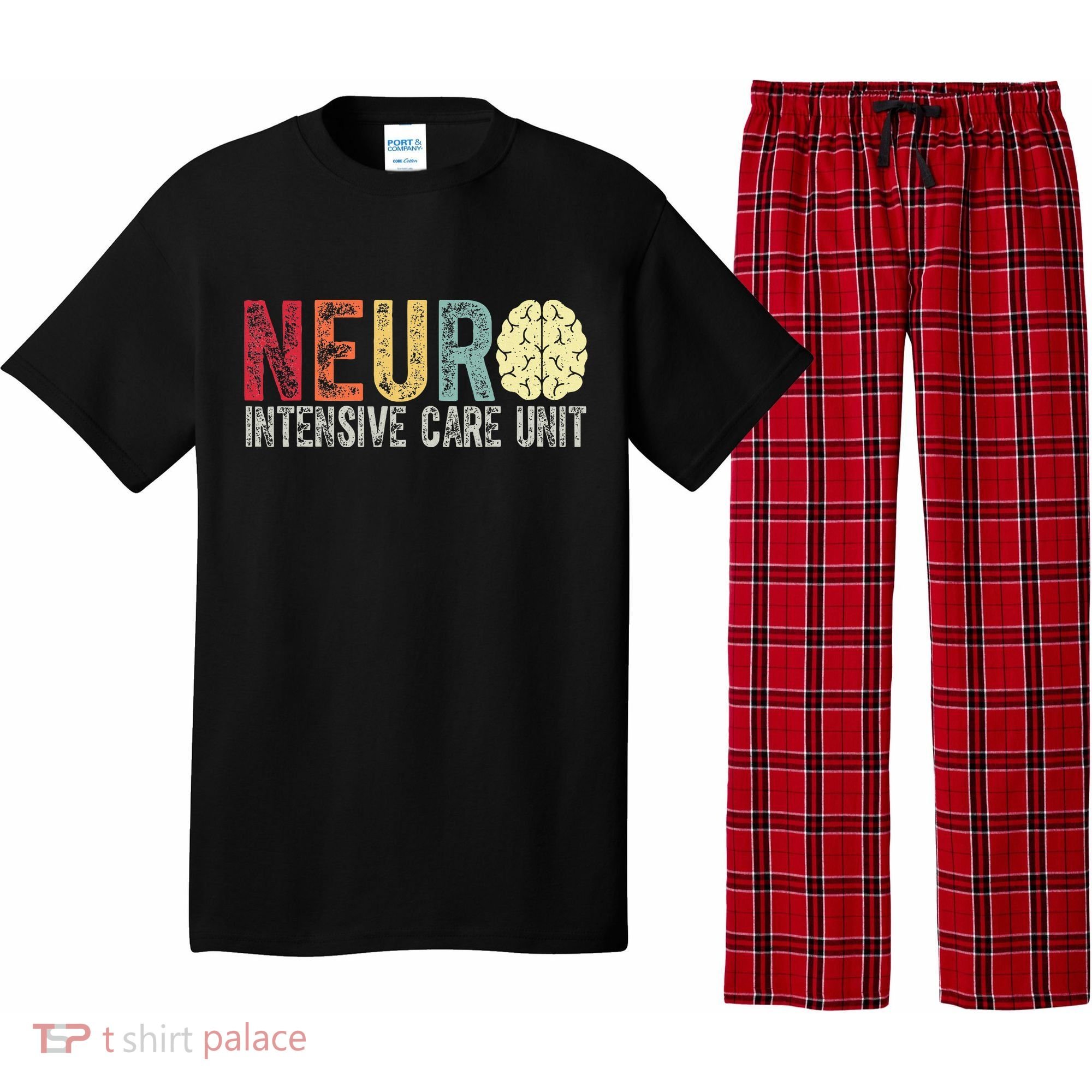 Neuro Icu Nurse Brain Nursing Intensive Care Unit Rn Pajama Set