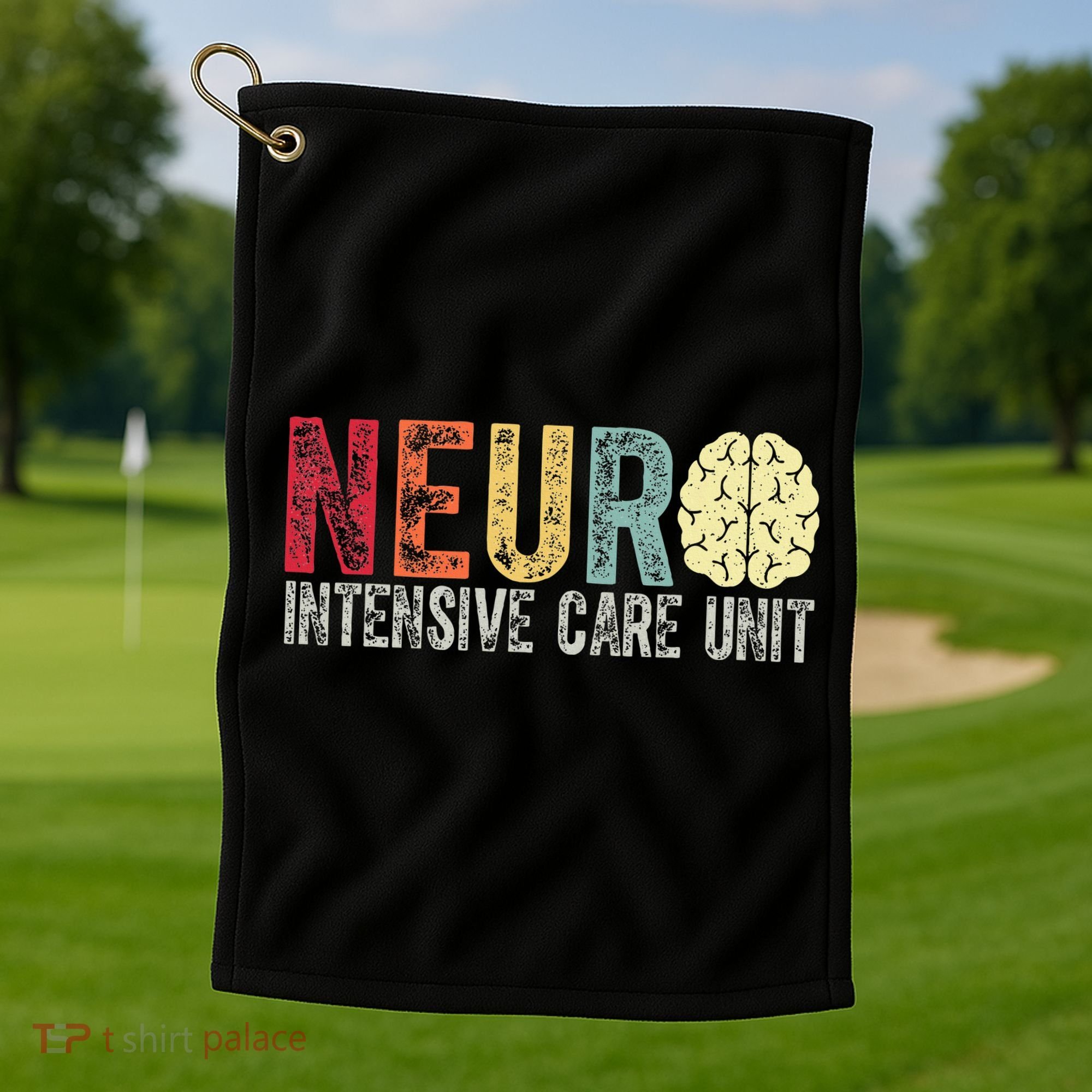 Neuro Icu Nurse Brain Nursing Intensive Care Unit Rn Golf Towel